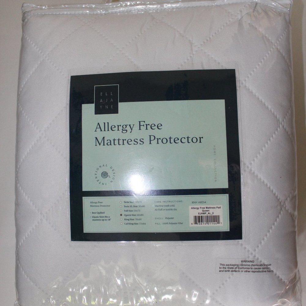 Ella Jayne Allergy-Free Quilted Mattress Pad - Queen Size